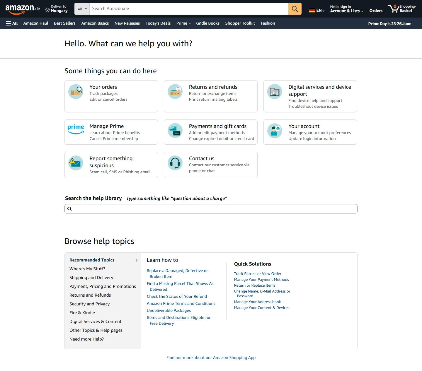Amazon Kundenservice, Telefonnummer, Kontakt