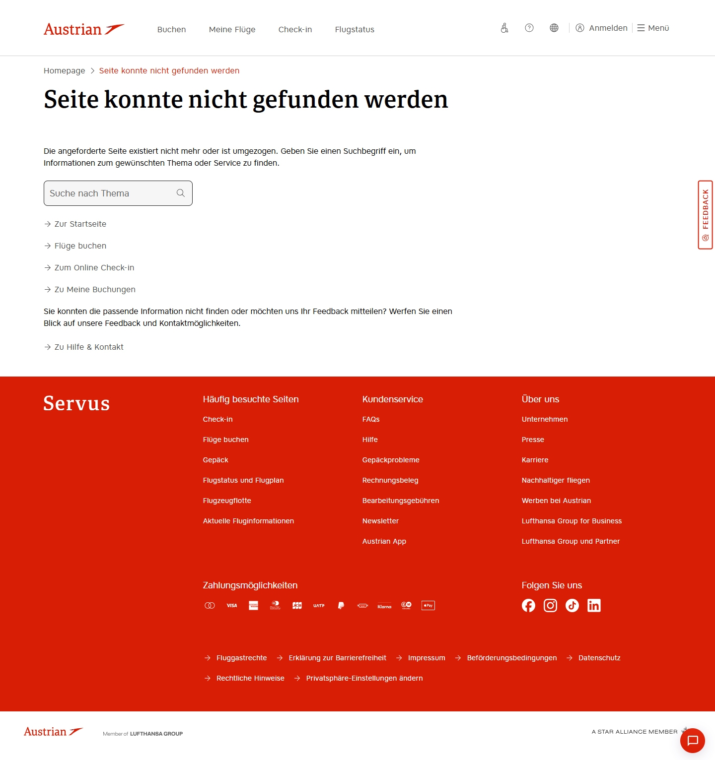 Austrian Airlines Kundenservice, Telefonnummer, Kontakt