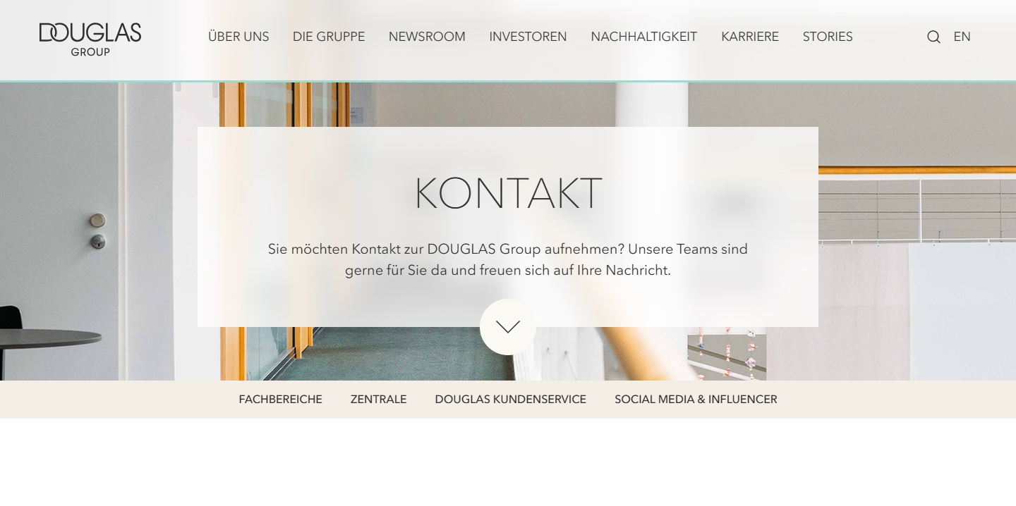 Douglas Kundenservice, Telefonnummer, Kontakt