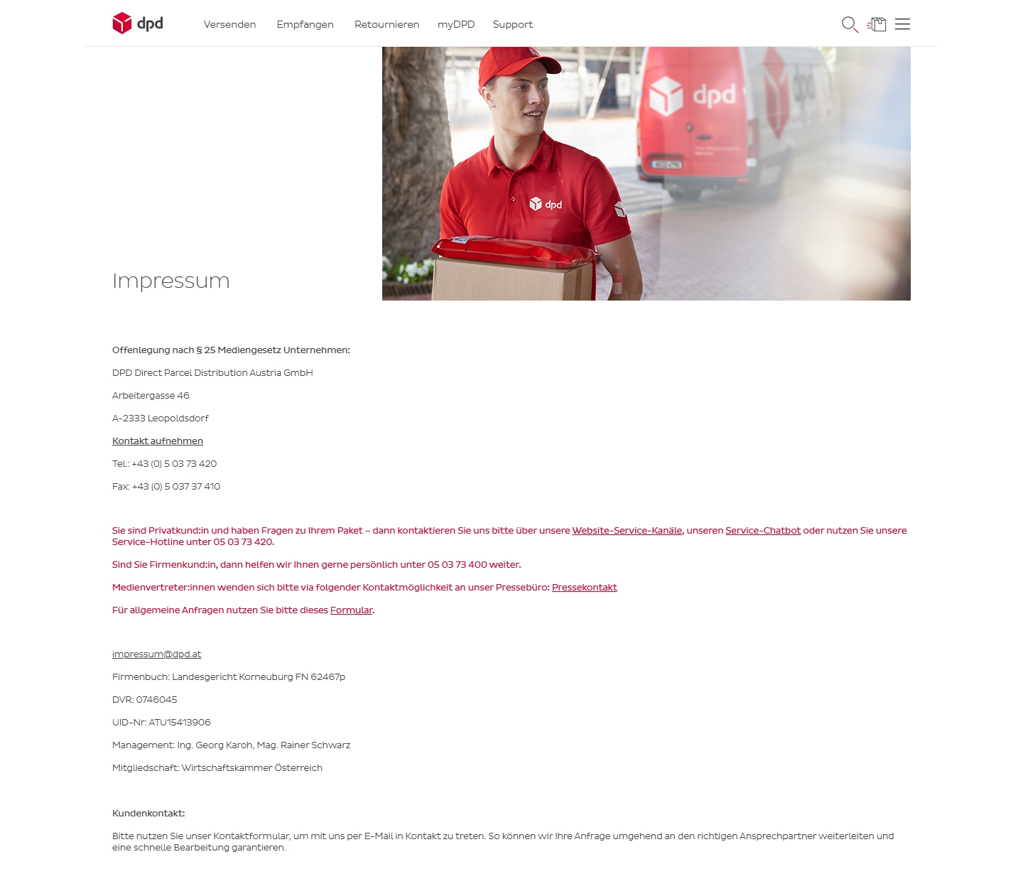 Dpd Kundenservice