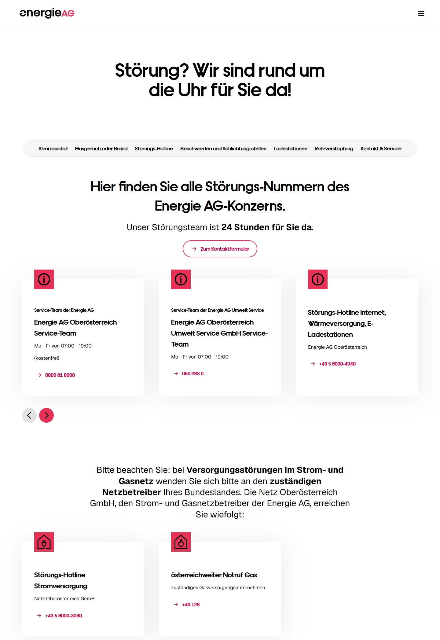 energie AG Kundenservice, Telefonnummer, Kontakt