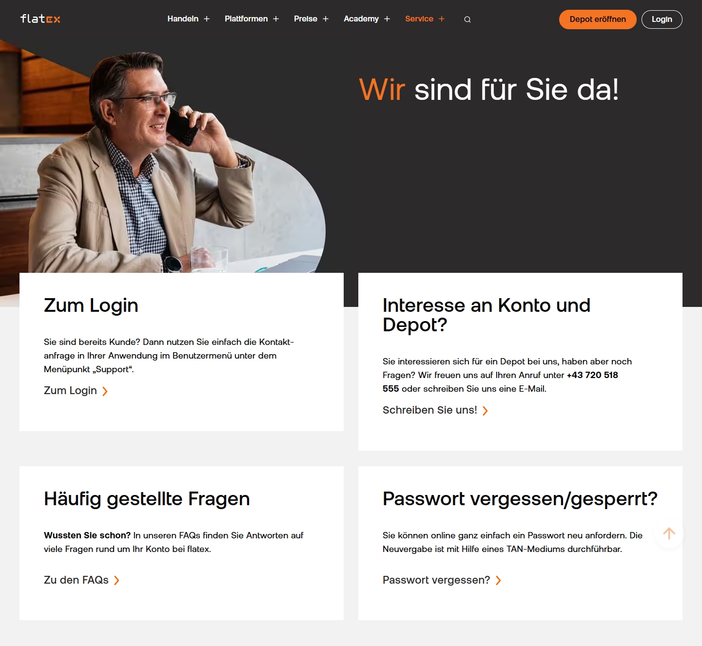 Flatex Kundenservice, Telefonnummer, Kontakt