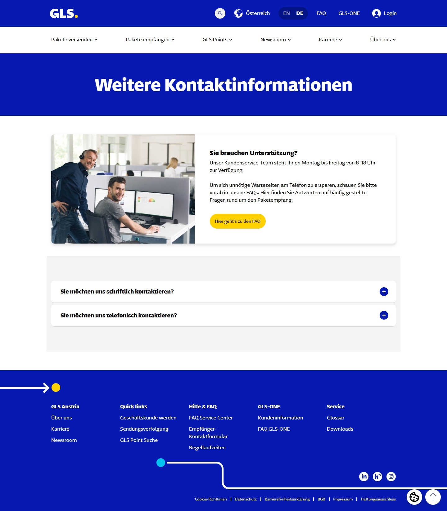 Gls Kundenservice