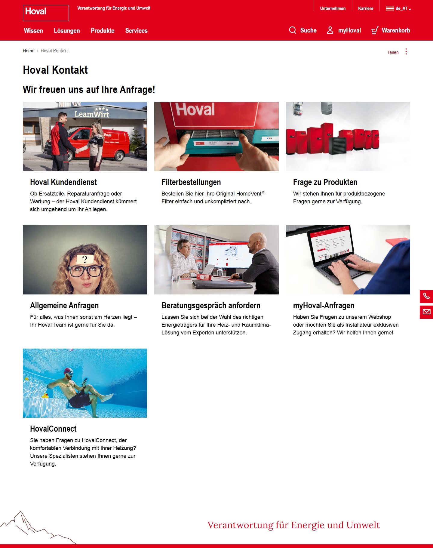Hoval Kundenservice, Telefonnummer, Kontakt