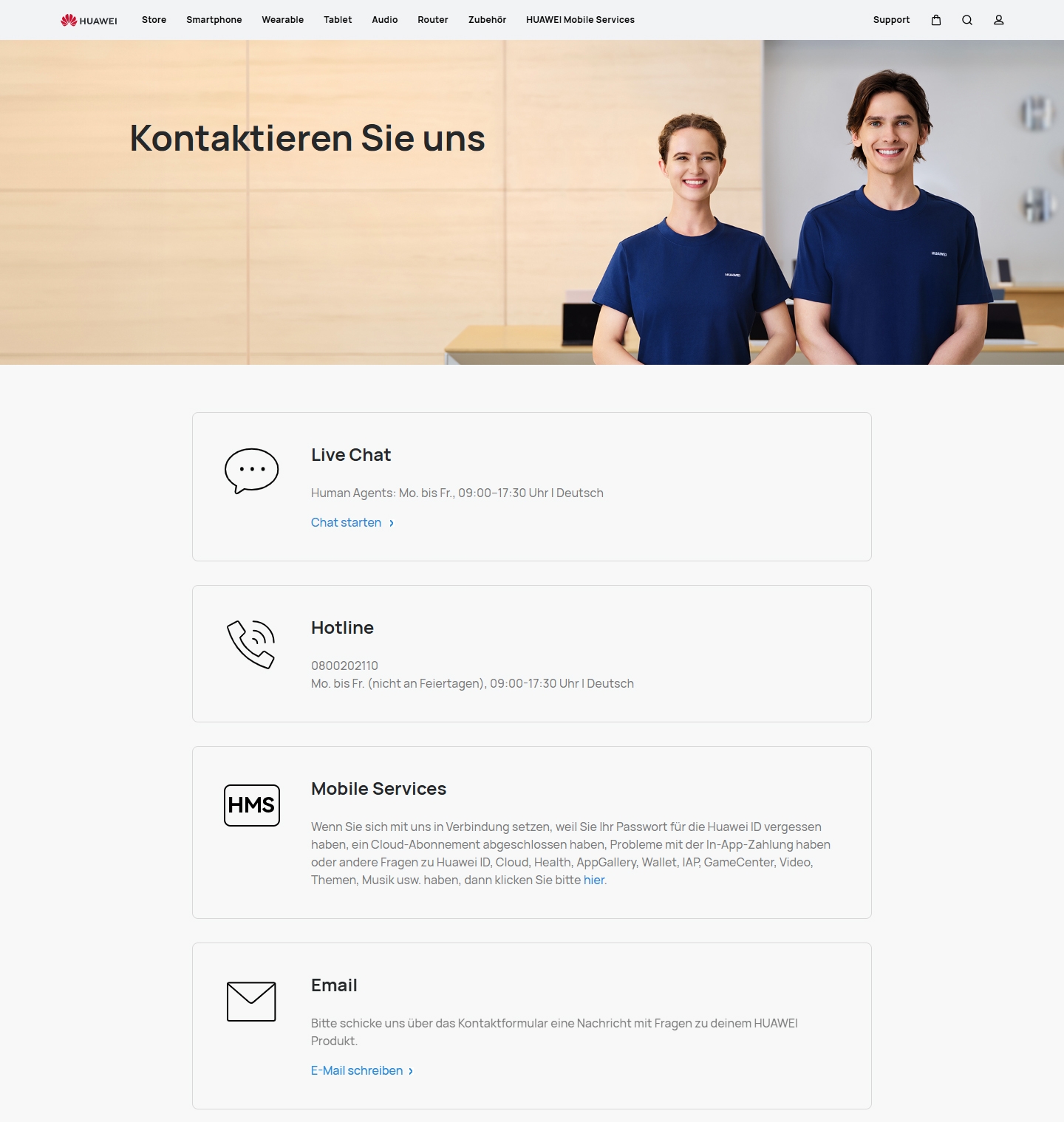 Huawei Kundenservice, Telefonnummer, Kontakt