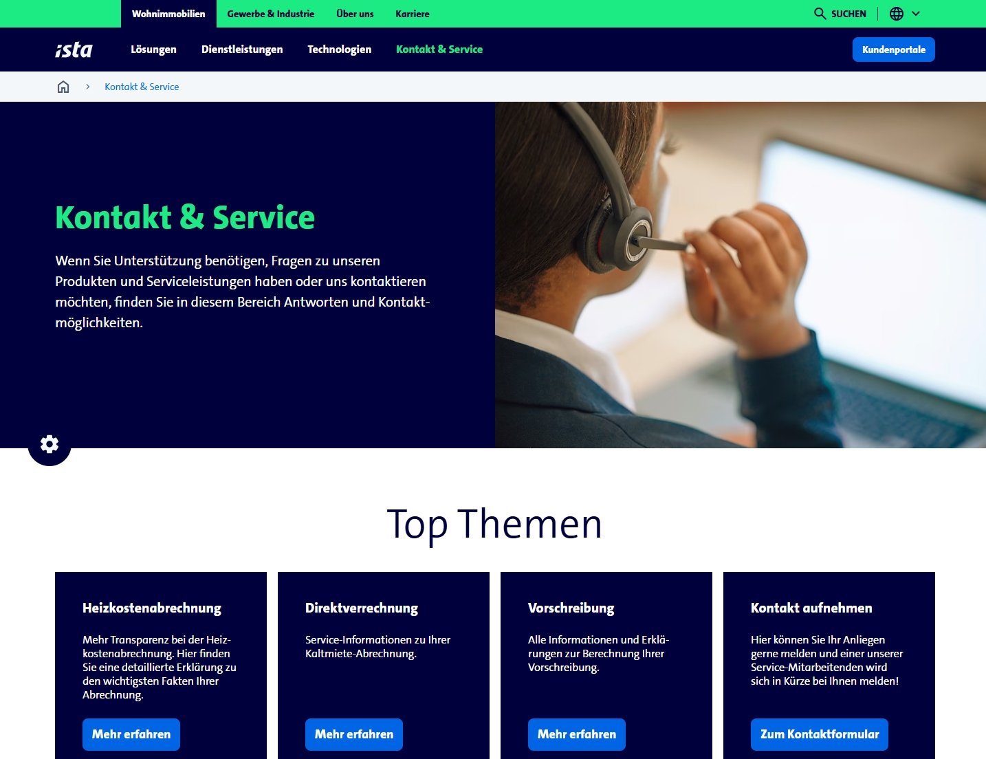 ista Kundenservice, Telefonnummer, Kontakt