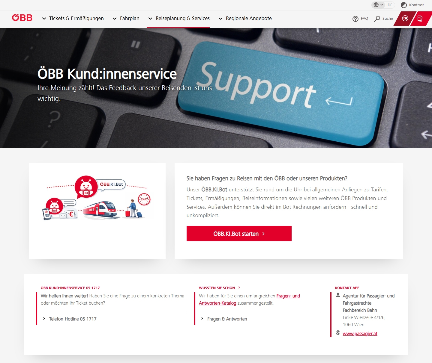 ÖBB Kundenservice
