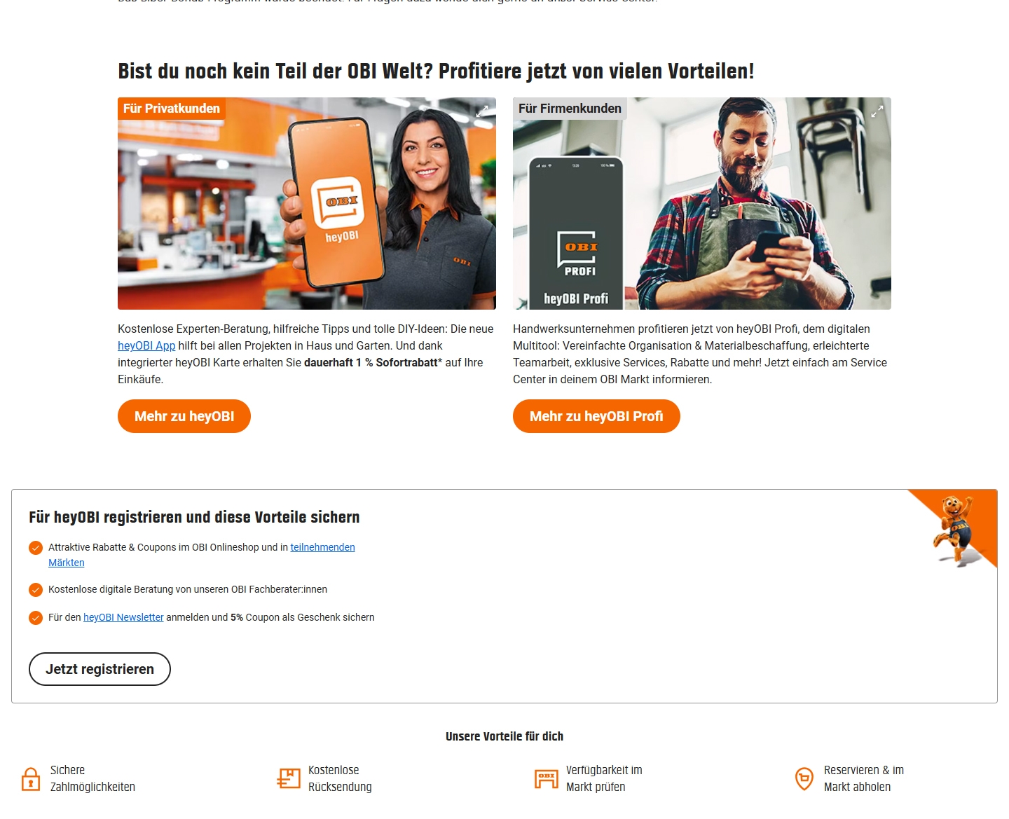 OBI Kundenservice, Telefonnummer, Kontakt