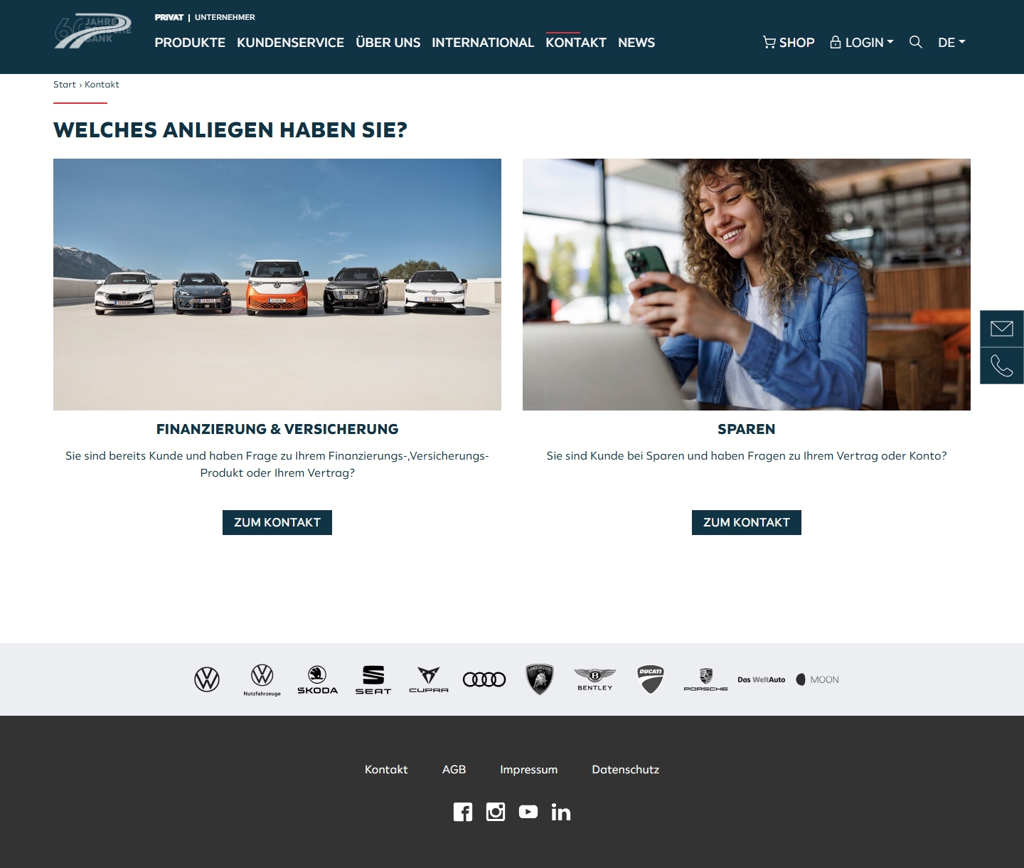 Porsche Bank Kundenservice, Telefonnummer, Kontakt