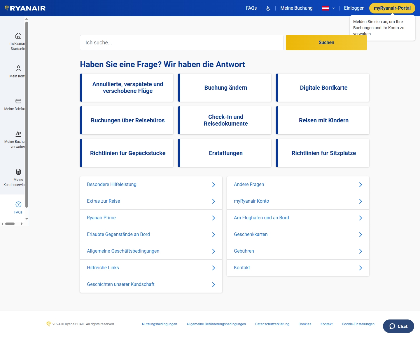 Ryanair Kundenservice, Telefonnummer, Kontakt