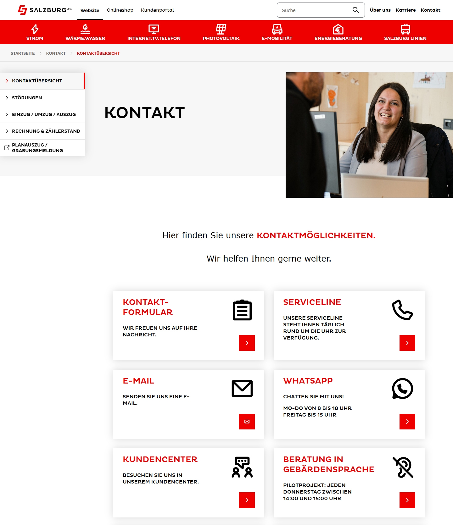 Salzburg AG Kundenservice, Telefonnummer, Kontakt