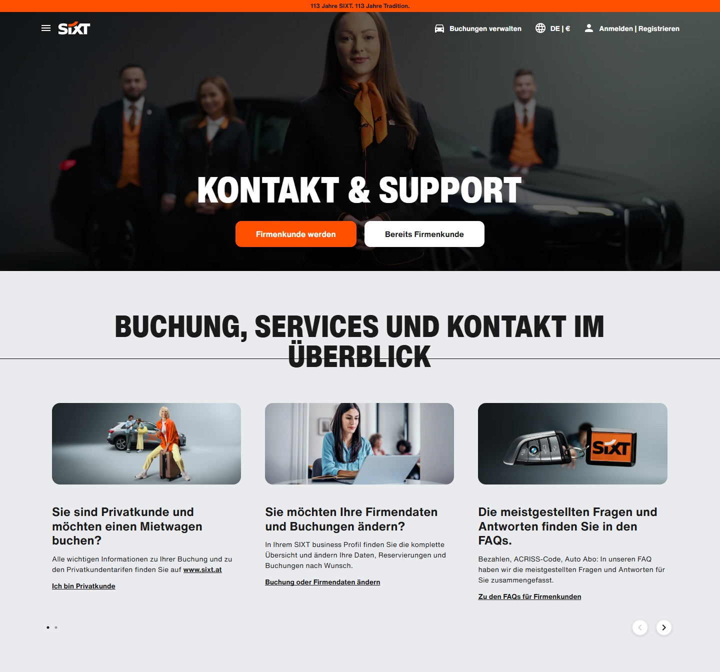 Sixt Kundenservice, Telefonnummer, Kontakt
