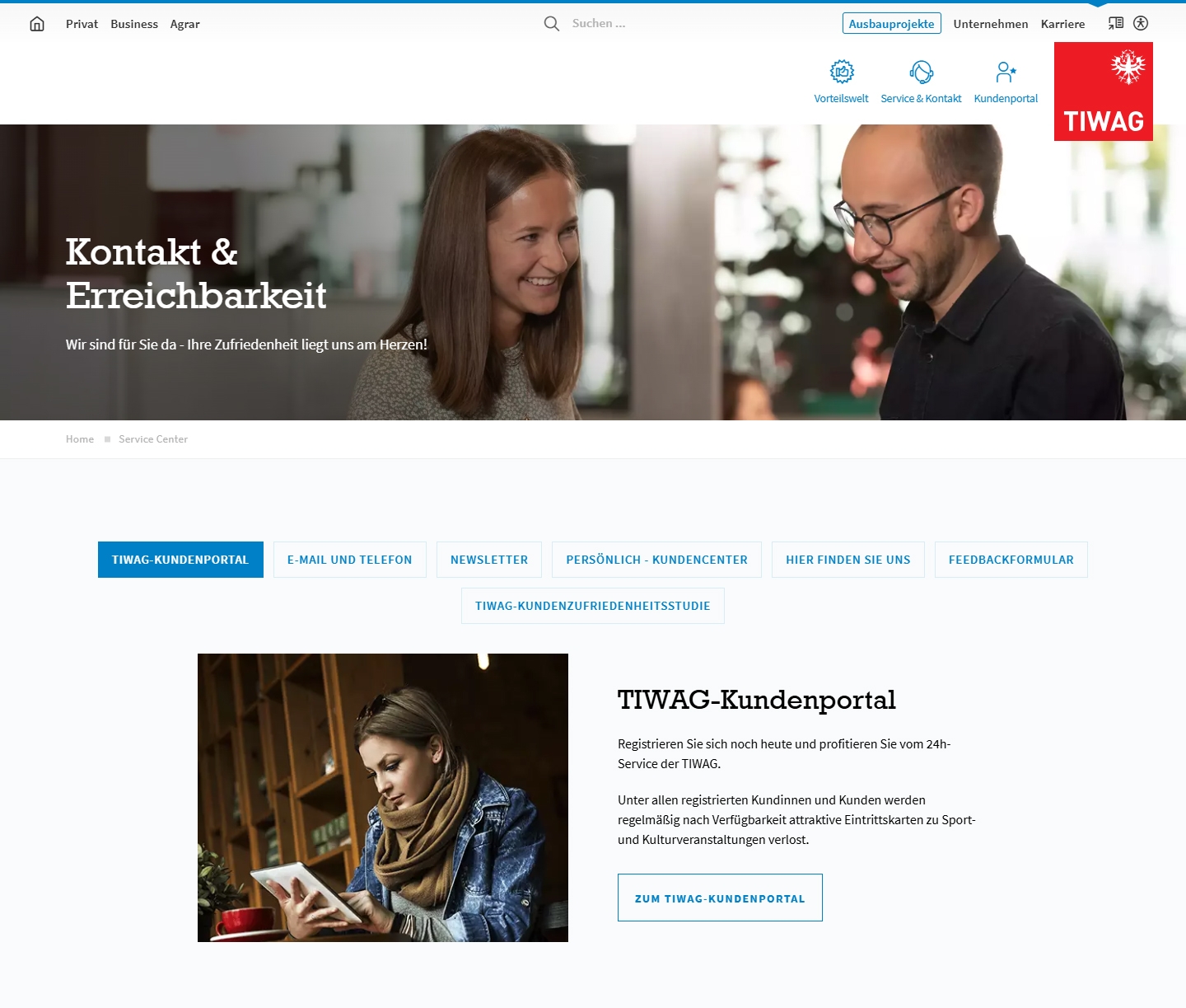 TIWAG Kundenservice, Telefonnummer, Kontakt