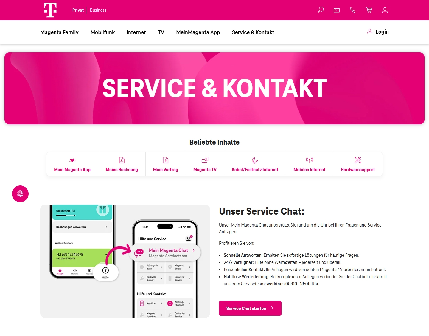 UPC Kundenservice, Telefonnummer, Kontakt