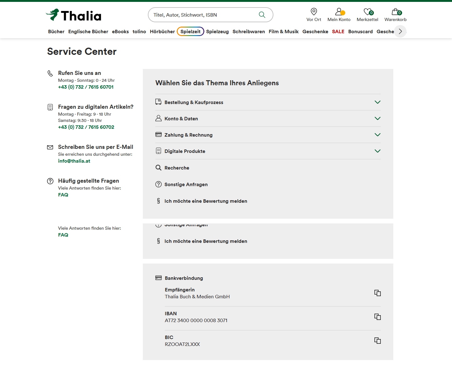 Weltbild Kundenservice, Telefonnummer, Kontakt