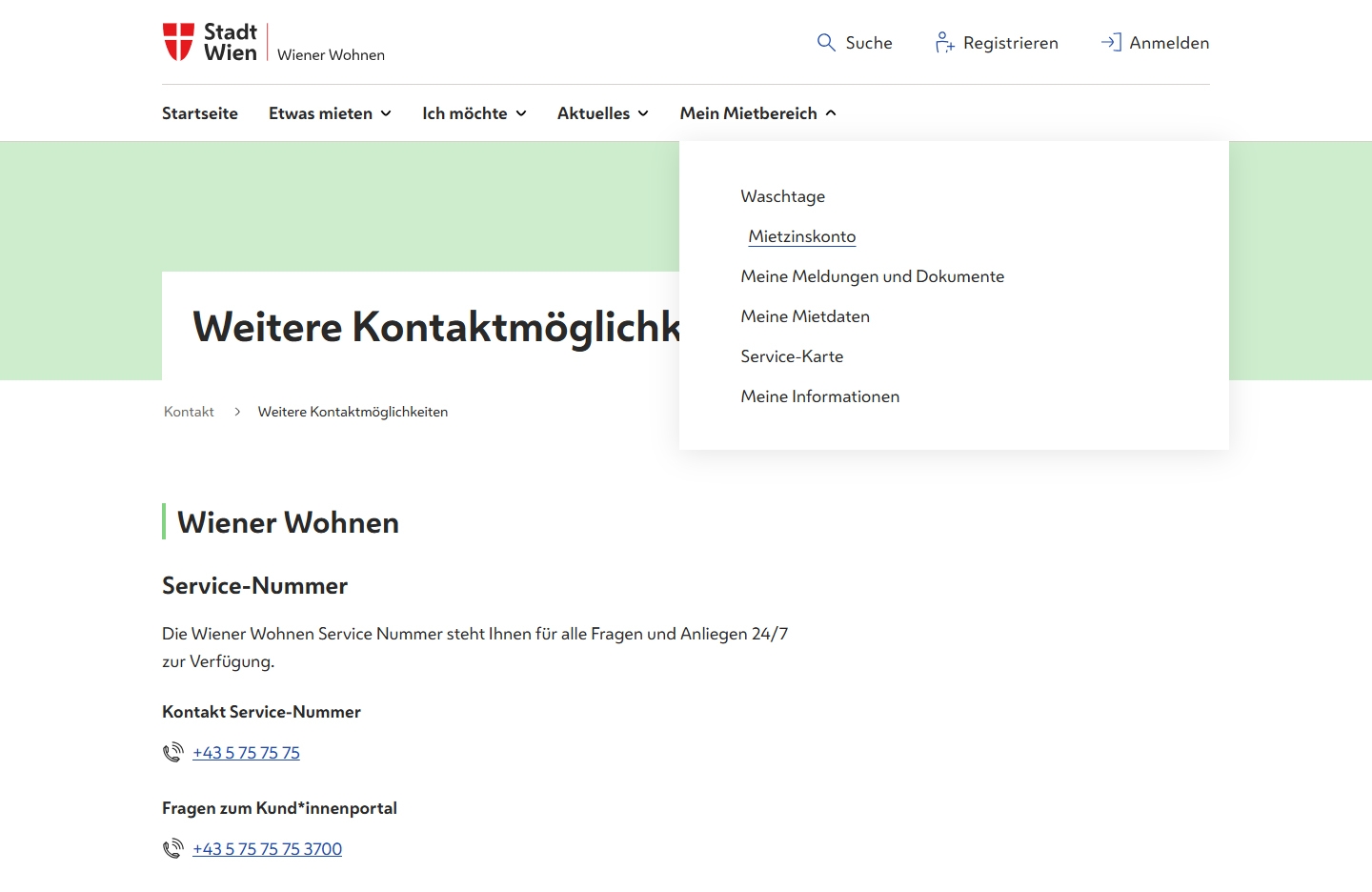 Wiener Wohnen Kundenservice, Telefonnummer, Kontakt