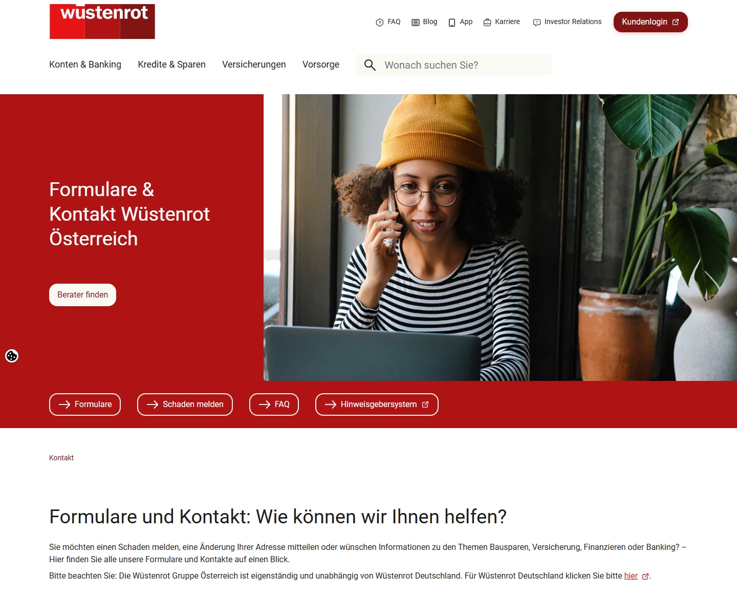 Wüstenrot Kundenservice, Telefonnummer, Kontakt