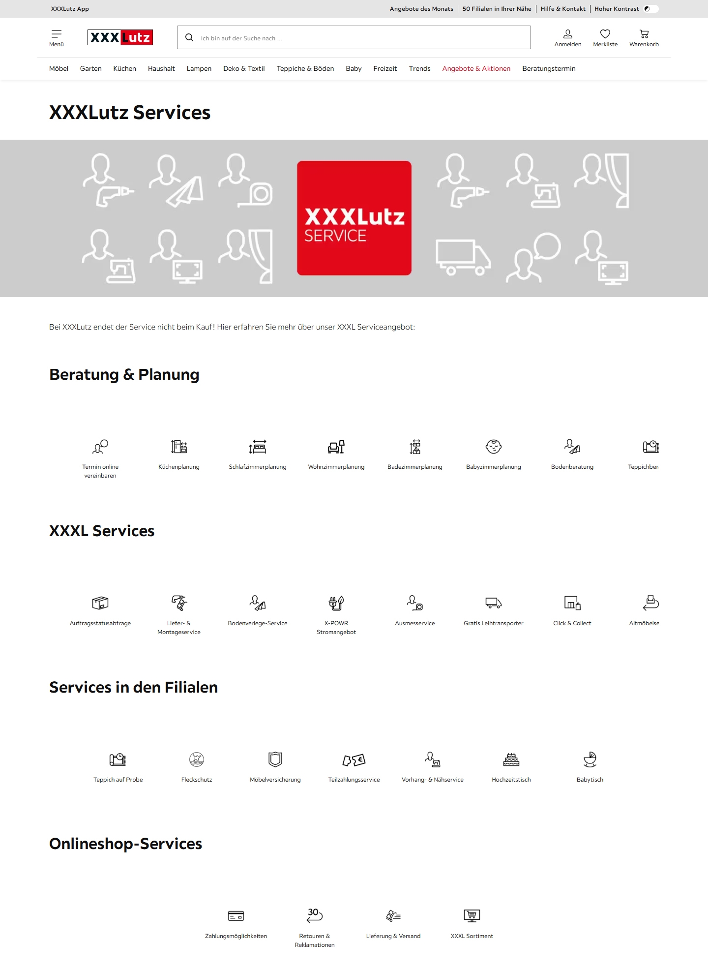 XXXLutz Kundenservice, Telefonnummer, Kontakt