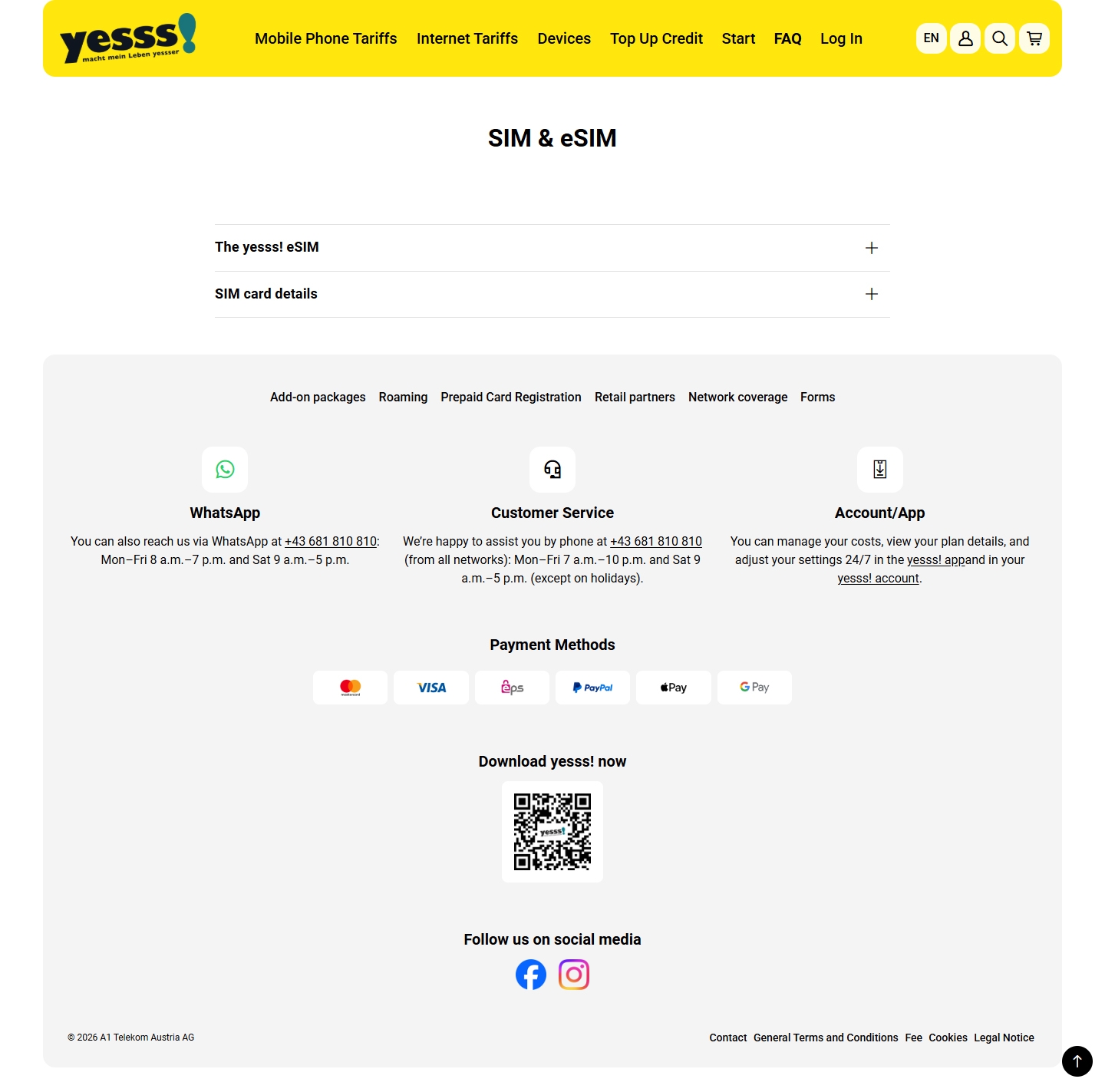 Yesss! Kundenservice, Telefonnummer, Kontakt
